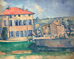 Paul Cezanne House and Farm at Jas de Bouffan, 1889-90 oil painting reproduction