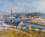 Paul Cezanne Ile de France Landscape, 1879-80-2 oil painting reproduction