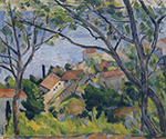 Paul Cezanne Landscape near Aix with the Tour de Cesar, 1895 oil painting reproduction