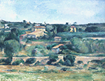 Paul Cezanne Landscape with Mill, 1860 oil painting reproduction