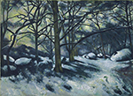 Paul Cezanne Melting Snow, Fontainebleau, 1879-80 oil painting reproduction