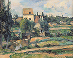 Paul Cezanne Mill on the Couleuvre at Pontoise, 1881 oil painting reproduction