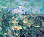 Paul Cezanne Mount Sainte-Victoire Seen from the Bibemus Quarry, 1897 oil painting reproduction