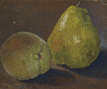 Paul Cezanne Peach and Pear, 1872 oil painting reproduction