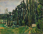 Paul Cezanne Poplars, 1879-80 oil painting reproduction