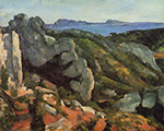Paul Cezanne Rocks at L'Estaque, 1879-82 oil painting reproduction