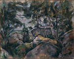 Paul Cezanne Rocks in the Fountainebleau Forest, 1893 oil painting reproduction