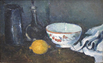 Paul Cezanne Still Life in Blue with Lemon, 1873-77 oil painting reproduction