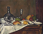 Paul Cezanne Still Life with a Dessert, 1877-79 oil painting reproduction