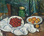 Paul Cezanne Still Life with Cherries and Peaches, 1885-87 1 oil painting reproduction