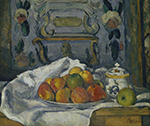 Paul Cezanne Still Life with Dish of Apples, 1875-77 oil painting reproduction