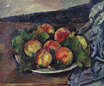 Paul Cezanne Still Life with Dish of Peaches, 1890-94 oil painting reproduction