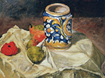 Paul Cezanne Still Life with Italian Earthenware, 1872-73 oil painting reproduction