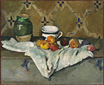 Paul Cezanne Still Life with Jar, Cup, and Apples, 1877 oil painting reproduction