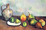 Paul Cezanne Still Life with Jug and Fruit, 1893-94 oil painting reproduction