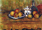 Paul Cezanne Still life with Lukewarm Bottle of Sugar and Apples, 1902 oil painting reproduction