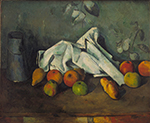 Paul Cezanne Still Life with Milk Can and Apples, 1890-91 oil painting reproduction