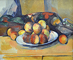 Paul Cezanne Still Life with Plate of Peaches, 1900 oil painting reproduction