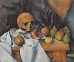 Paul Cezanne Still Life with Skull and Apples, 1898 oil painting reproduction