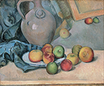 Paul Cezanne Still Life with Stoneware Pitcher, 1873-74 oil painting reproduction