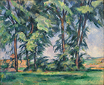 Paul Cezanne Tall Trees at the Jas de Bouffan, 1883 oil painting reproduction