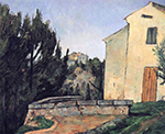 Paul Cezanne The Abandoned House, 1878-79 oil painting reproduction