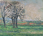 Paul Cezanne The Bare Trees at Jas de Bouffan, 1885-86 oil painting reproduction