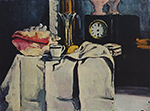 Paul Cezanne The Black Clock, 1869-71 oil painting reproduction