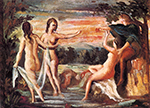 Paul Cezanne The Judgement of Paris, 1862-64 oil painting reproduction