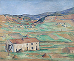 Paul Cezanne The Outskirts of Gardanne, 1886-90 oil painting reproduction
