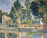 Paul Cezanne The Pool at Jas de Bouffan, 1876 oil painting reproduction