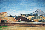Paul Cezanne The Railway Cutting, 1869-70 oil painting reproduction