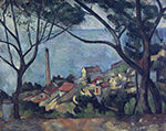 Paul Cezanne The Sea at L'Estaque, 1878-79 oil painting reproduction