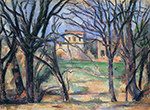 Paul Cezanne Trees and Houses, 1885-87 oil painting reproduction