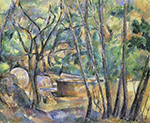 Paul Cezanne Well, Millstone and Cisterne under the Trees, 1892 oil painting reproduction