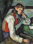 Paul Cezanne Boy in a Red Waistcoat, 1888-90 04 oil painting reproduction