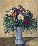 Paul Cezanne Flowers in a Blue Vase, 1873-75 oil painting reproduction