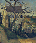 Paul Cezanne House and Tree, the Hermitage, Pontoise, 1873-74 oil painting reproduction
