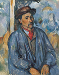 Paul Cezanne Man in a Blue Smock, 1873 oil painting reproduction