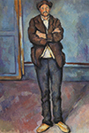 Paul Cezanne Peasant Standing with Arms Crossed, 1895 oil painting reproduction