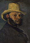 Paul Cezanne Portrait of Gustave Boyer in a Straw Hat, 1870-71 oil painting reproduction