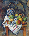 Paul Cezanne Still Life with Ginger Jar and Fruit, 1895 oil painting reproduction