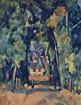 Paul Cezanne The Alley at Chantilly, 1888 oil painting reproduction