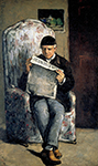 Paul Cezanne The Artist's Father, Reading L'Evenement, 1866 oil painting reproduction