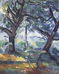 Paul Cezanne The Big Trees, 1906 oil painting reproduction