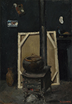 Paul Cezanne The Stove in the Studio oil painting reproduction