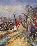 Paul Cezanne The Turn in the Road at Auvers, 1873 oil painting reproduction