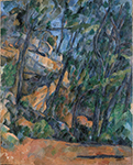 Paul Cezanne Trees and Rocks in the Park of the Chateau Noir, 1904 oil painting reproduction