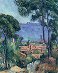 Paul Cezanne View through the Trees, 1882-85 oil painting reproduction