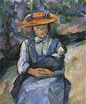 Paul Cezanne Young Girl with Doll, 1902-04 oil painting reproduction